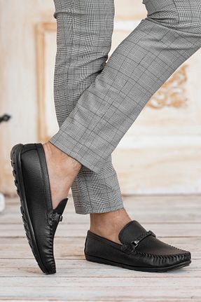 کفش لوفر مشکی مردانه جیر Zegeshoes - کد 79229265