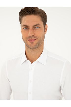 پیراهن سفید مردانه اسلیم فیت Pierre Cardin - کد 858457327