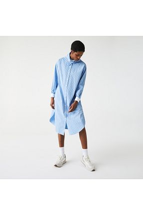 لباس آبی زنانه بافتنی Lacoste - کد 286206700