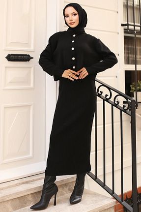 لباس مشکی زنانه بافتنی Trade Bazaar - کد 870043658