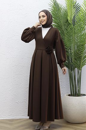 لباس قهوه ای زنانه بافتنی Modaensarbutik - کد 855614576