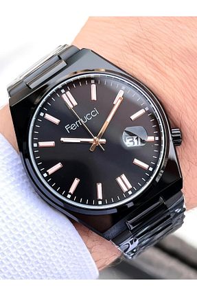 ساعت مچی مشکی مردانه 41-45 میلی متر Ferrucci - کد 870049179