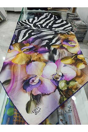 روسری رنگی پلی استر Levidor - کد 870054977