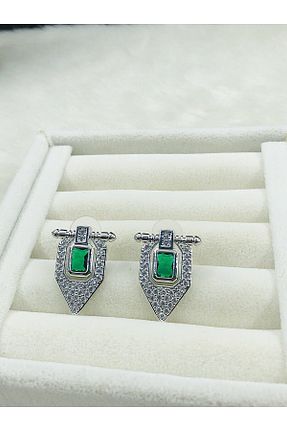 گوشواره جواهر سفید زیرکن DS DİAMONDSHOP - کد 870066729