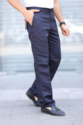 شلوار سرمه ای مردانه پلی ویسکون PHANTOM JEANS - کد 842849481