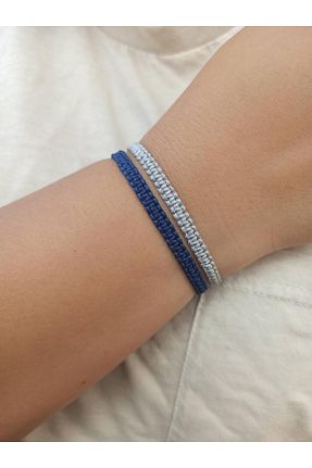دستبند جواهر سرمه ای زنانه TREND - کد 859031772