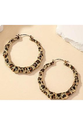 گوشواره جواهر قهوه ای فلزی ISTBIRD ACCESSORIES - کد 870090546