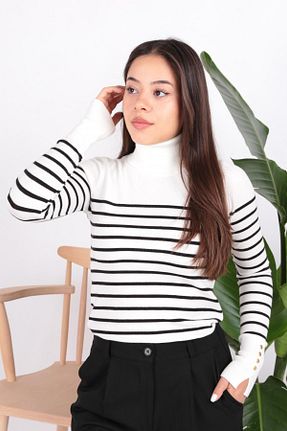پلیور نباتی زنانه اسلیم Fashion Friends - کد 870096456