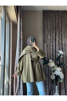 ترنچکت خاکی زنانه پنبه ای MISEY BOUTIQUE - کد 870740164