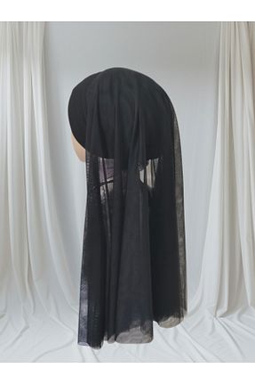 شال مشکی زنانه پنبه پلی استر NurAy - کد 870125487