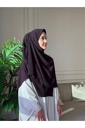روسری بنفش پلی استر Ahivera - کد 870747287