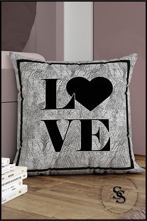 کوسن و روکش کوسن مشکی مخمل SasoHome - کد 48920212