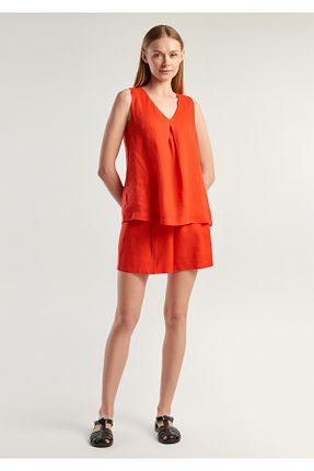 بلوز قرمز زنانه ساده United Colors of Benetton - کد 870173311