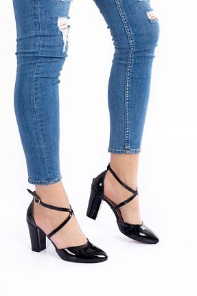 کفش مجلسی مشکی زنانه چرم مصنوعی KAYRA VARDAR SHOES - کد 870178495