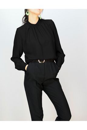 بلوز مشکی زنانه ساده CELAL ETEM - کد 865316267