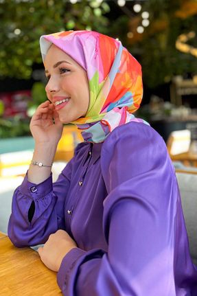 روسری رنگی پلی استر Armine - کد 869189432