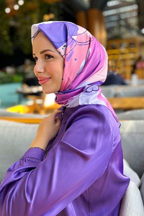 روسری رنگی پلی استر Armine - کد 869187471