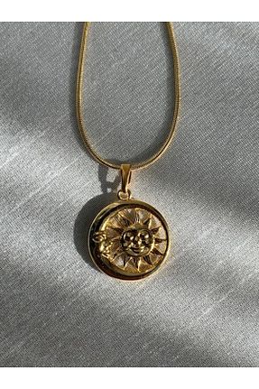 گردنبند استیل ( فولاد ) طلائی استیل (فولاد) LAİKA - کد 870207285