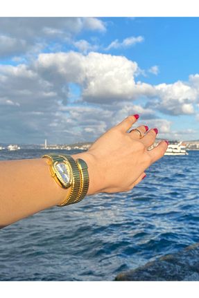 ساعت مچی طلائی زنانه زیر 38 میلی متر Nefelibata Jewellery - کد 870204333