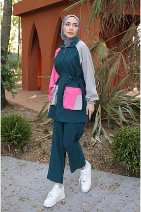 ست گرمکن حجاب سرمه ای زنانه رگولار Ryzi Moda - کد 853032909