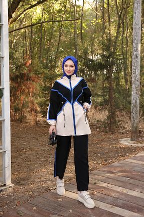 ست گرمکن حجاب مشکی زنانه رگولار Ryzi Moda - کد 856900431