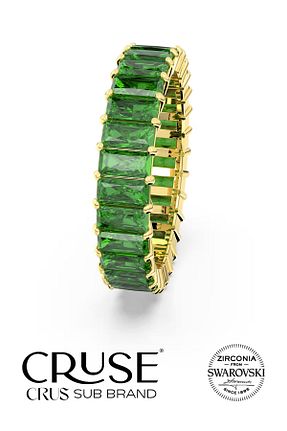 انگشتر نقره طلائی زنانه کریستال Cruse - کد 870217240