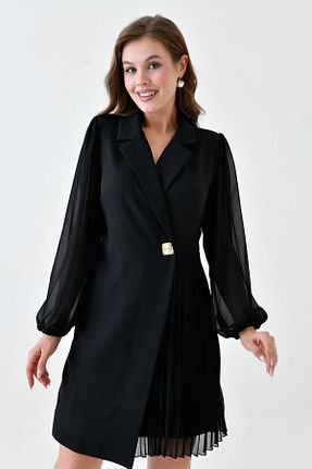 لباس مشکی زنانه بافتنی 4S1B FASHION - کد 870218556