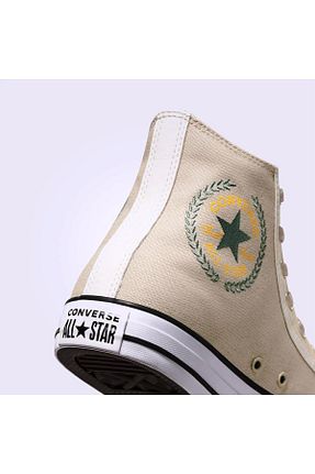 کفش اسنیکر بژ زنانه بند دار Converse - کد 870223135