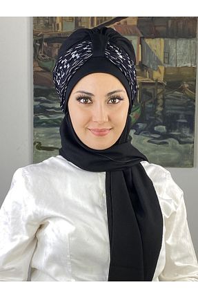 روسری مشکی BUTİKAMBAR - کد 870228646