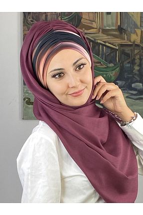 روسری بنفش ŞaلیترDesen BUTİKAMBAR - کد 870228391