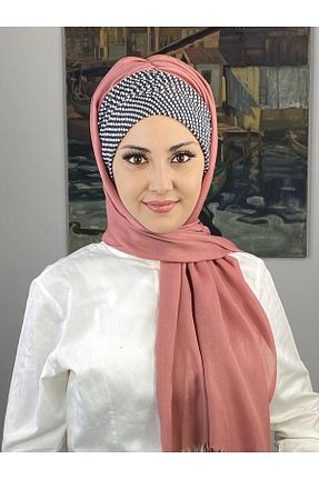 روسری صورتی BUTİKAMBAR - کد 870228390