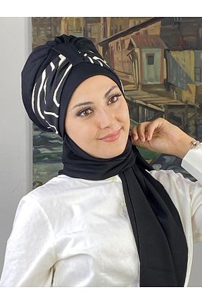 روسری مشکی BUTİKAMBAR - کد 870228628