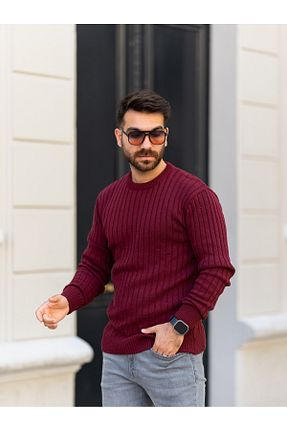 پلیور زرشکی مردانه ساده mayastyle - کد 870228217