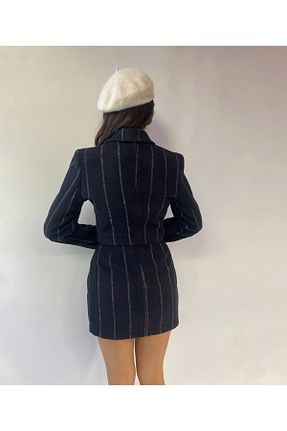 ست بالاتنه و پائین تنه مشکی زنانه بافتنی elbisenvarmı - کد 870228231