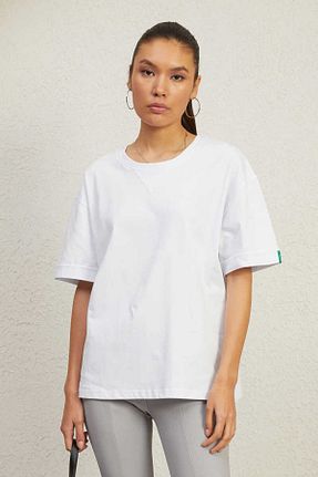 تیشرت سفید زنانه رگولار Clothing palette - کد 784573572