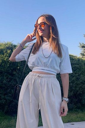 تیشرت نباتی زنانه اورسایز Clothing palette - کد 841426651