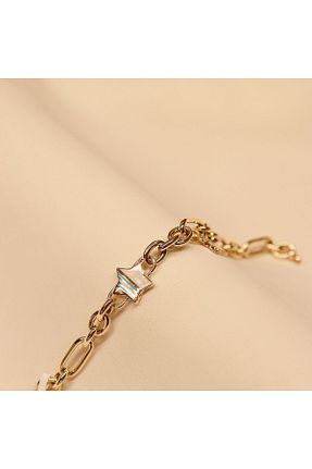 دستبند طلا سبز زنانه 14 عیار TAHAN MÜCEVHERAT - کد 870553728