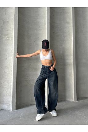 شلوار آبی زنانه پنبه ای Chic Woman Denim - کد 870271523
