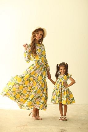 لباس زرد بچه گانه بافتنی KÜÇÜĞÜM BUTİK - کد 137189313