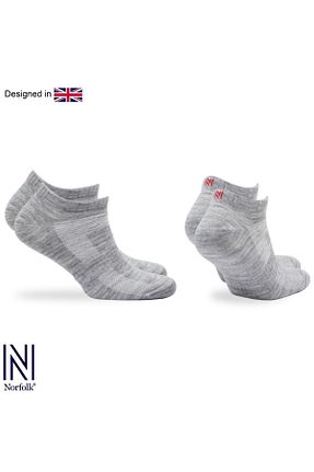 جوراب اسپرت طوسی زنانه پشم Norfolk - کد 820390307