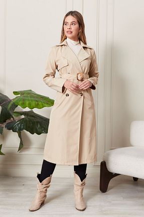 کاپشن بژ زنانه اورسایز epaavm - کد 870304393