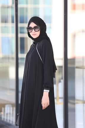 کلاه و ابایا مشکی زنانه پنبه ای Ferraceci - کد 870298460