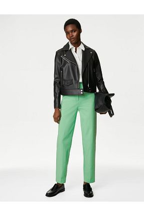 شلوار سبز زنانه پنبه ای Marks & Spencer - کد 887898640
