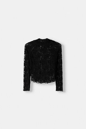 تیشرت مشکی زنانه Relaxed Bershka - کد 870303969