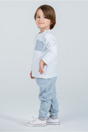 ست نوزادی آبی بچه گانه پنبه ای Kyron - کد 870888074
