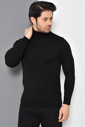 پلیور مشکی مردانه ساده Tena Moda - کد 34136363