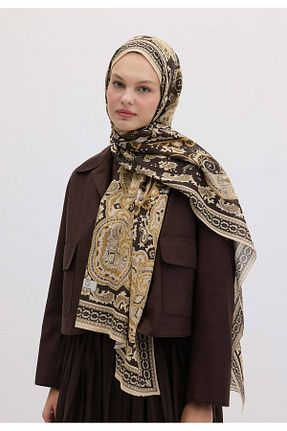 شال زرد زنانه پنبه ای Fresh - کد 870355239