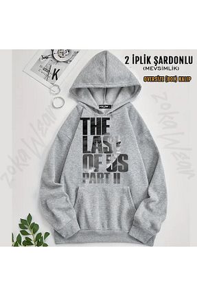 سوئیشرت طوسی زنانه چاپی ZOKAWEAR - کد 870367195