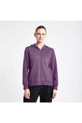سوئیشرت بنفش زنانه Saç Örgü Lescon - کد 846496432