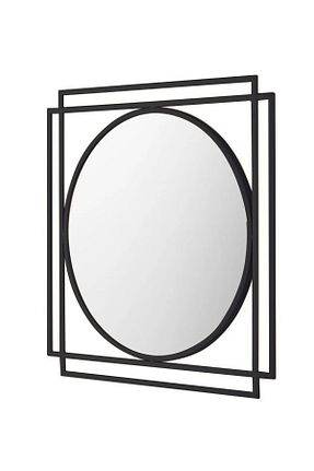 آینه مشکی فلزی tino furniture - کد 870372627
